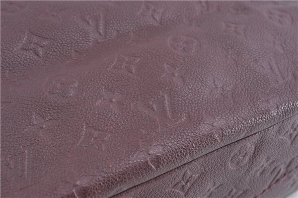 Auth Louis Vuitton Monogram Empreinte Artsy MM Shoulder Bag M93828 Purple J0795