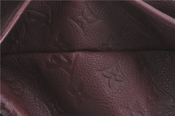 Auth Louis Vuitton Monogram Empreinte Artsy MM Shoulder Bag M93828 Purple J0795