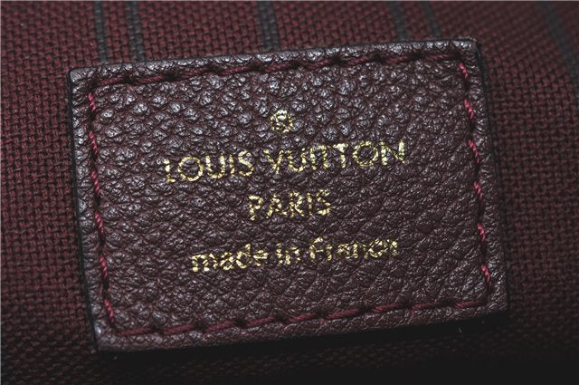 Auth Louis Vuitton Monogram Empreinte Artsy MM Shoulder Bag M93828 Purple J0795