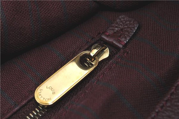 Auth Louis Vuitton Monogram Empreinte Artsy MM Shoulder Bag M93828 Purple J0795