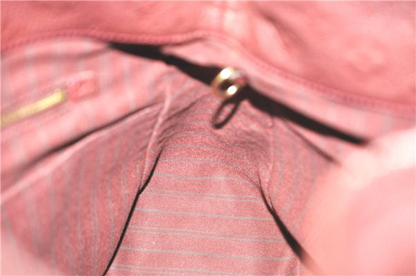 Auth Louis Vuitton Monogram Empreinte Artsy MM Shoulder Bag M93828 Purple J0795