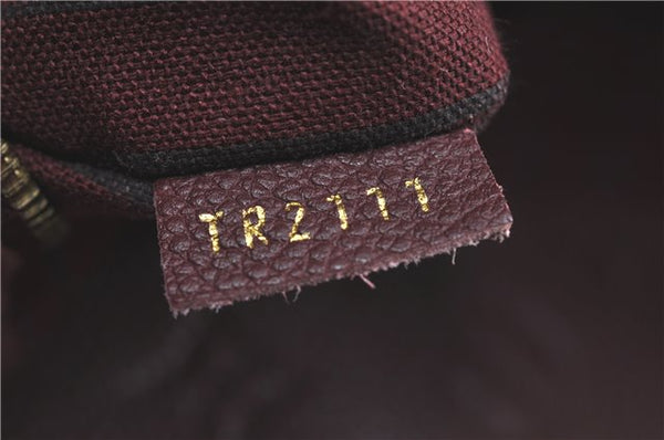 Auth Louis Vuitton Monogram Empreinte Artsy MM Shoulder Bag M93828 Purple J0795