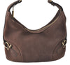 Authentic BURBERRY Vintage Leather Shoulder Hand Bag Purse Brown J0796