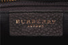 Authentic BURBERRY Vintage Leather Shoulder Hand Bag Purse Brown J0796