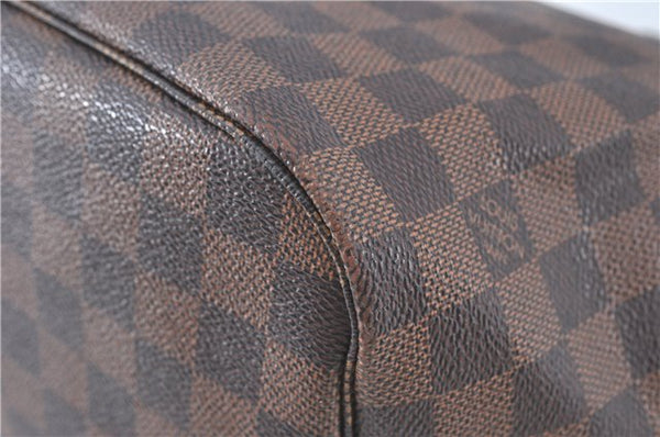 Authentic Louis Vuitton Damier Neverfull MM Shoulder Tote Bag N41358 LV J0799