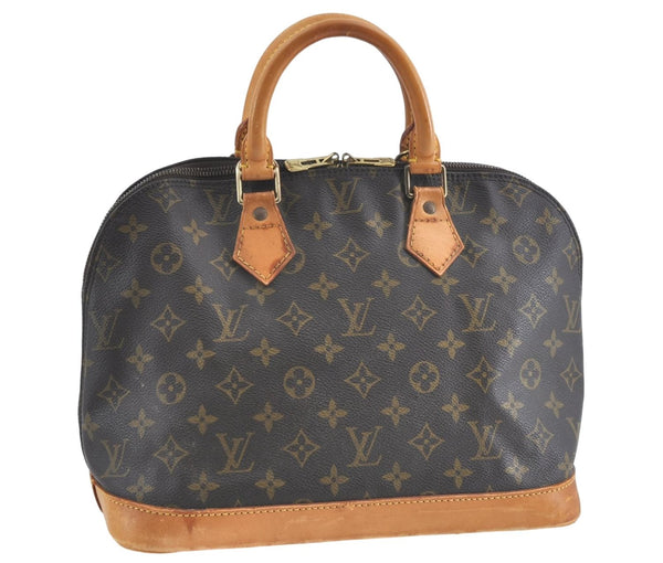 Authentic Louis Vuitton Monogram Alma Hand Bag M51130 LV J0802