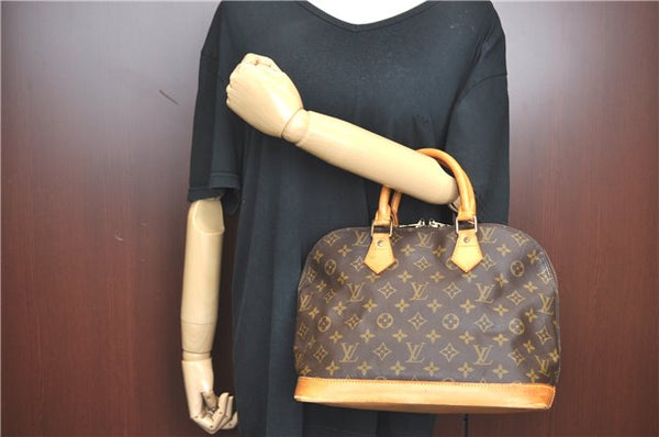 Authentic Louis Vuitton Monogram Alma Hand Bag M51130 LV J0802