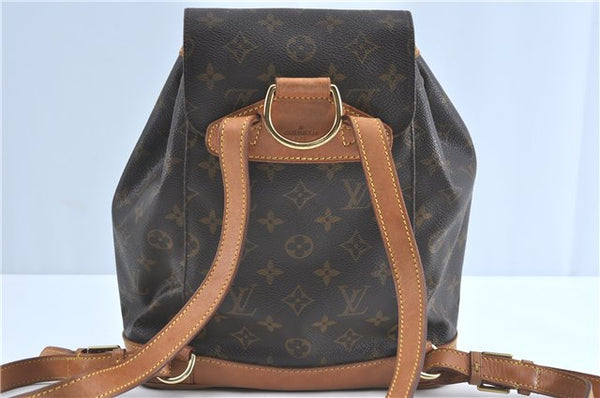 Authentic Louis Vuitton Monogram Montsouris MM Backpack M51136 LV J0804