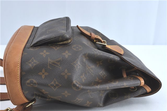 Authentic Louis Vuitton Monogram Montsouris MM Backpack M51136 LV J0804
