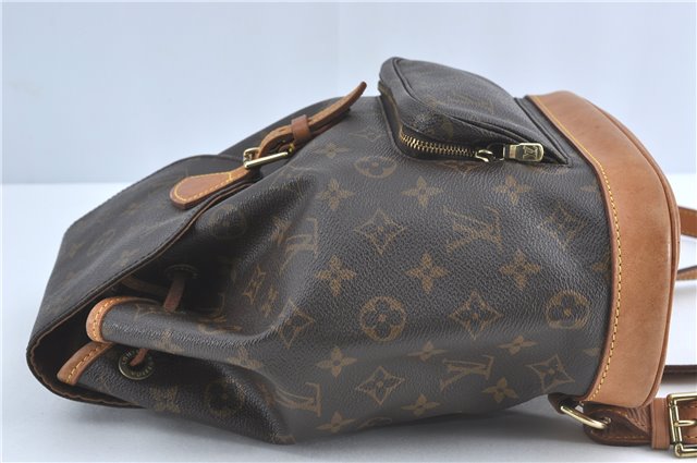 Authentic Louis Vuitton Monogram Montsouris MM Backpack M51136 LV J0804