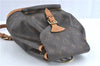Authentic Louis Vuitton Monogram Montsouris MM Backpack M51136 LV J0804
