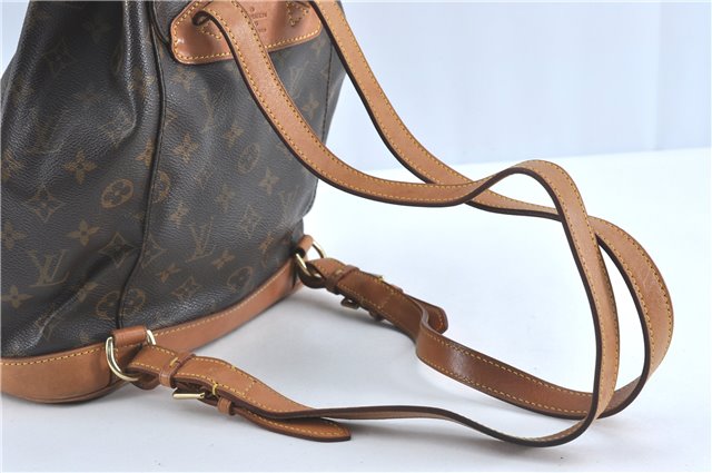 Authentic Louis Vuitton Monogram Montsouris MM Backpack M51136 LV J0804