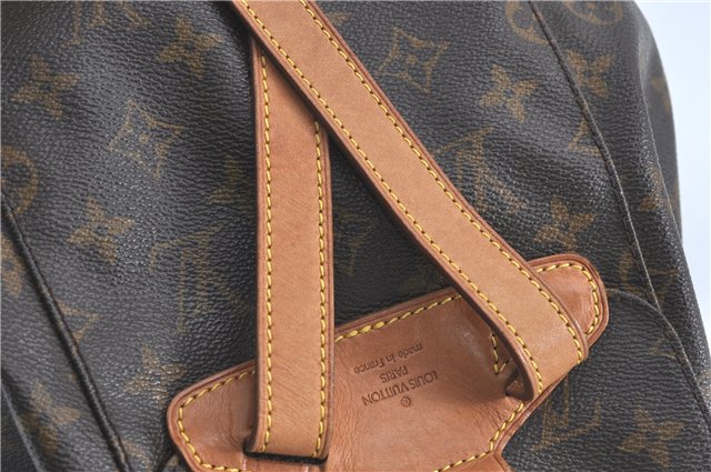 Authentic Louis Vuitton Monogram Montsouris MM Backpack M51136 LV J0804