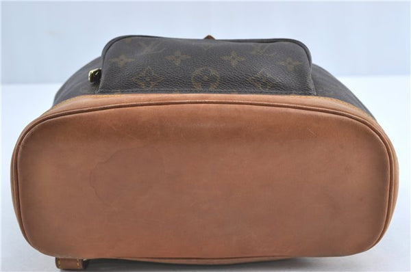 Authentic Louis Vuitton Monogram Montsouris MM Backpack M51136 LV J0804