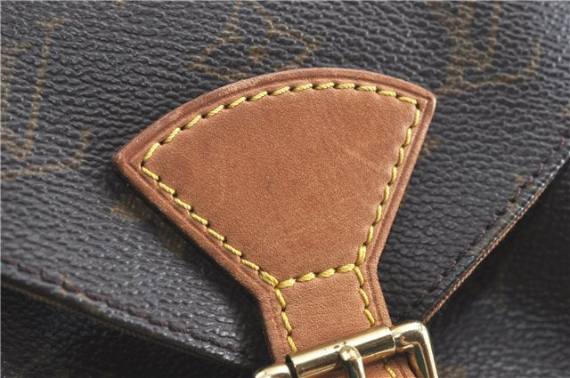 Authentic Louis Vuitton Monogram Montsouris MM Backpack M51136 LV J0804