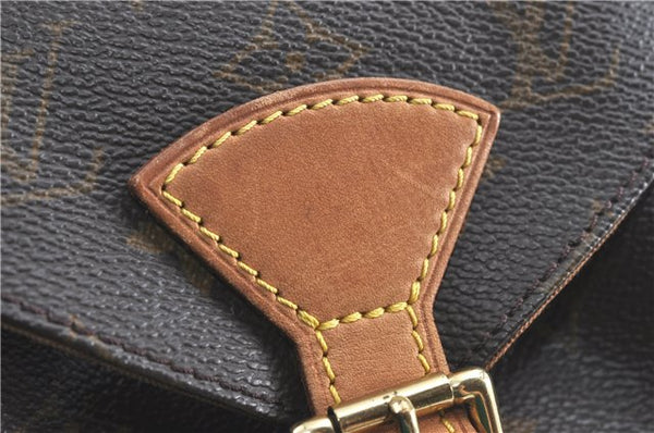 Authentic Louis Vuitton Monogram Montsouris MM Backpack M51136 LV J0804