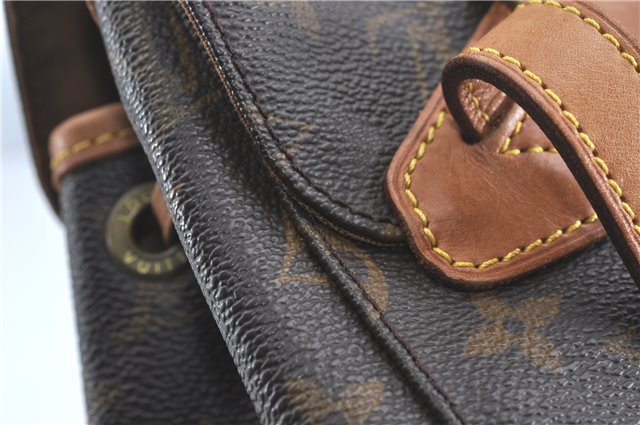 Authentic Louis Vuitton Monogram Montsouris MM Backpack M51136 LV J0804