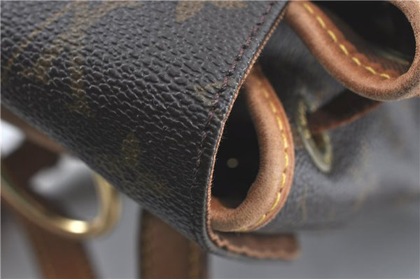 Authentic Louis Vuitton Monogram Montsouris MM Backpack M51136 LV J0804