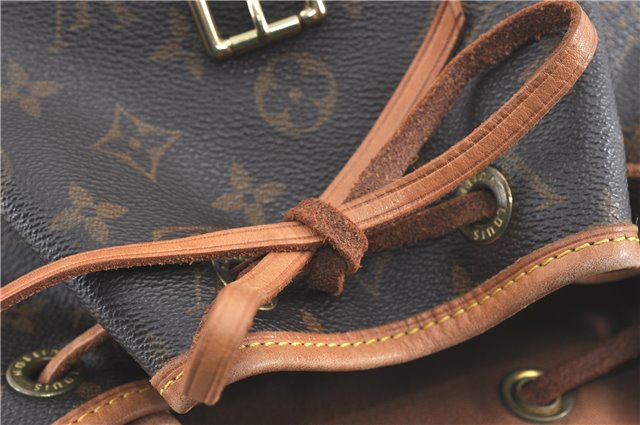 Authentic Louis Vuitton Monogram Montsouris MM Backpack M51136 LV J0804