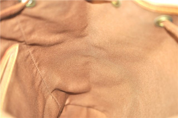 Authentic Louis Vuitton Monogram Montsouris MM Backpack M51136 LV J0804