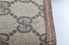Authentic GUCCI Shoulder Tote Bag GG PVC Leather Brown J0809