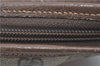 Authentic GUCCI Shoulder Tote Bag GG PVC Leather Brown J0809
