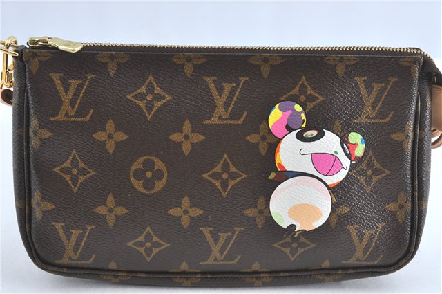 Auth Louis Vuitton Monogram Panda Pochette Accessoires Pouch M51981 LV J0810