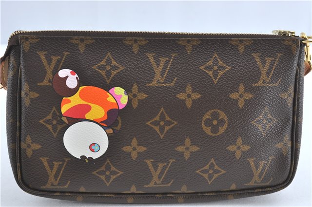 Auth Louis Vuitton Monogram Panda Pochette Accessoires Pouch M51981 LV J0810