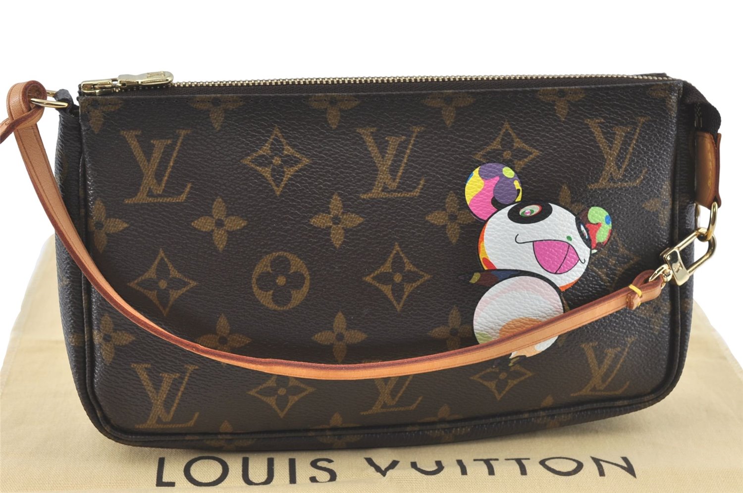 Auth Louis Vuitton Monogram Panda Pochette Accessoires Pouch M51981 LV J0812