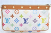 Louis Vuitton Monogram Multicolor Pochette Accessoires Pouch M92649 White J0818