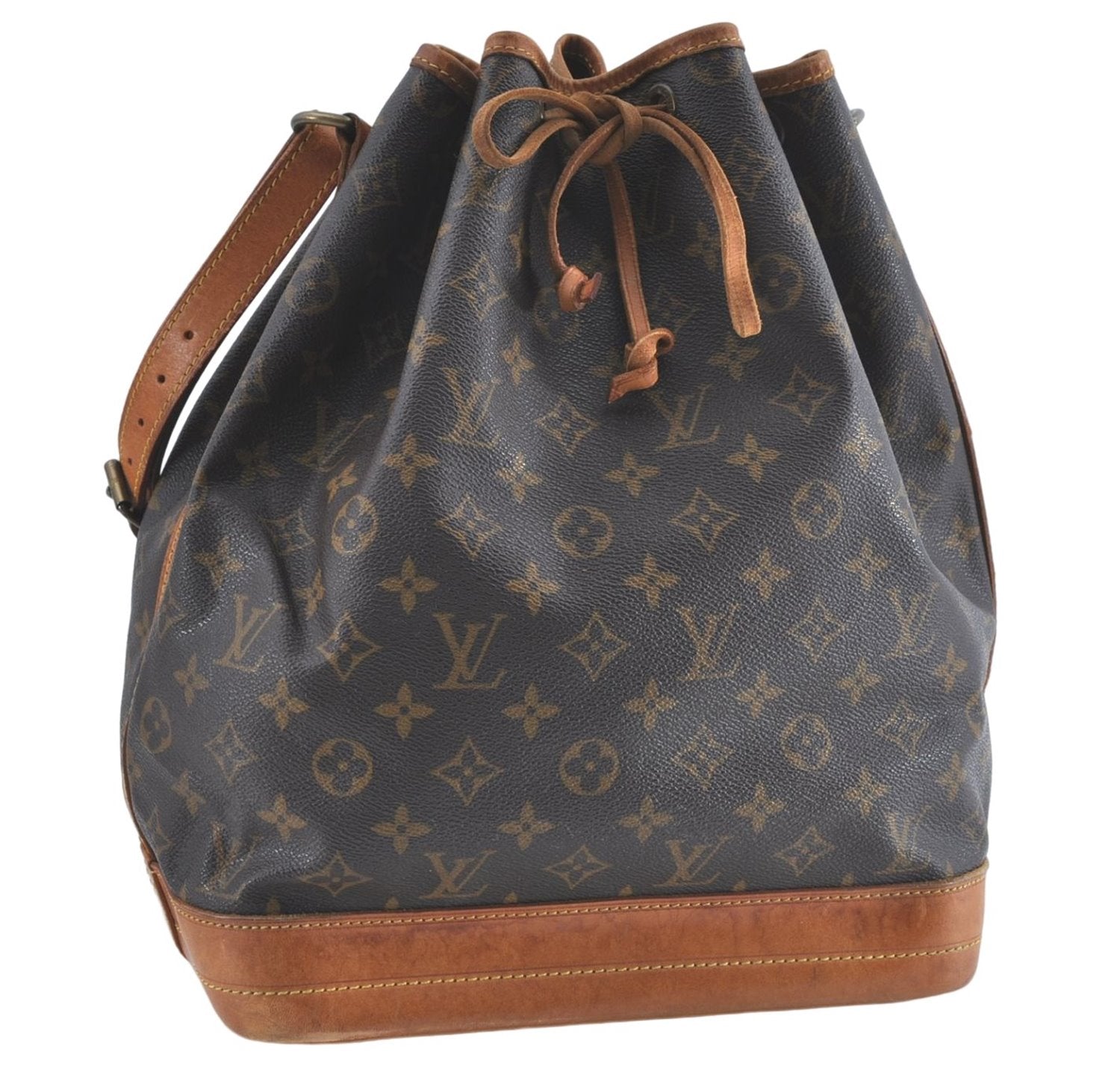 Authentic Louis Vuitton Monogram Noe Shoulder Cross Body Bag M42224 LV J0820