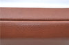 Authentic Burberrys Vintage Leather Clutch Hand Bag Brown J0822