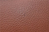 Authentic Burberrys Vintage Leather Clutch Hand Bag Brown J0822