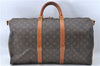 Auth Louis Vuitton Monogram Keepall Bandouliere 50 Boston Bag M41416 LV J0826