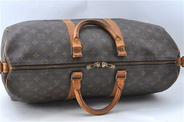 Auth Louis Vuitton Monogram Keepall Bandouliere 50 Boston Bag M41416 LV J0826