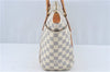 Authentic Louis Vuitton Damier Azur Totally PM Tote Bag White N41280 LV J0831