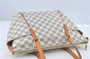 Authentic Louis Vuitton Damier Azur Totally PM Tote Bag White N41280 LV J0831