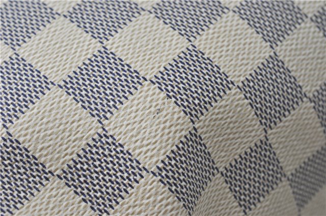 Authentic Louis Vuitton Damier Azur Totally PM Tote Bag White N41280 LV J0831