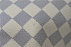 Authentic Louis Vuitton Damier Azur Totally PM Tote Bag White N41280 LV J0831