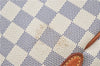 Authentic Louis Vuitton Damier Azur Totally PM Tote Bag White N41280 LV J0831