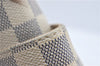 Authentic Louis Vuitton Damier Azur Totally PM Tote Bag White N41280 LV J0831