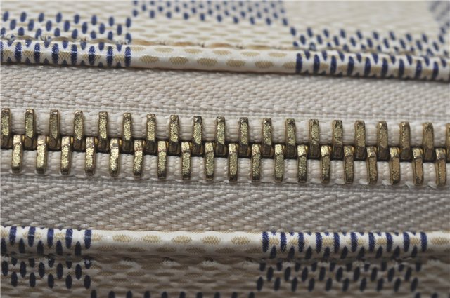 Authentic Louis Vuitton Damier Azur Totally PM Tote Bag White N41280 LV J0831