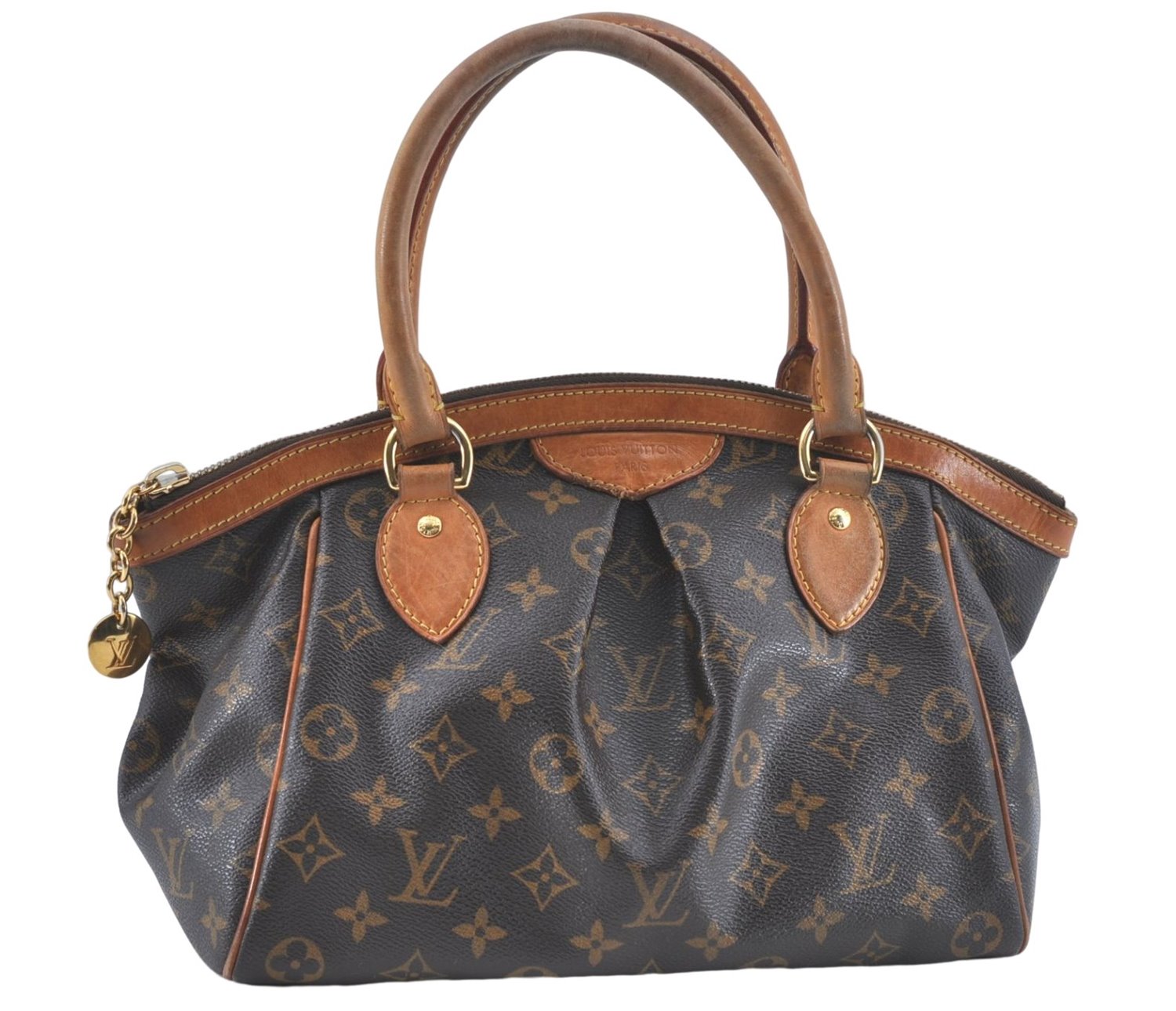 Authentic Louis Vuitton Monogram Tivoli PM Hand Bag M40143 LV J0834