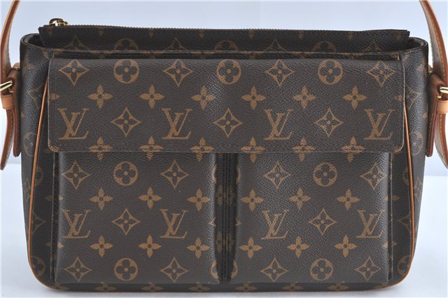 Authentic Louis Vuitton Monogram Viva Cite GM Shoulder Bag M51163 LV J0835