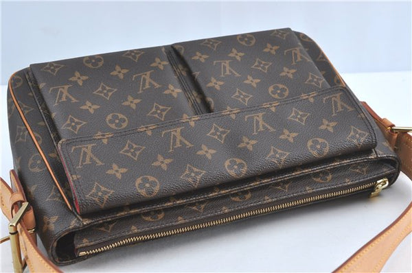 Authentic Louis Vuitton Monogram Viva Cite GM Shoulder Bag M51163 LV J0835