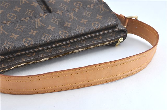Authentic Louis Vuitton Monogram Viva Cite GM Shoulder Bag M51163 LV J0835