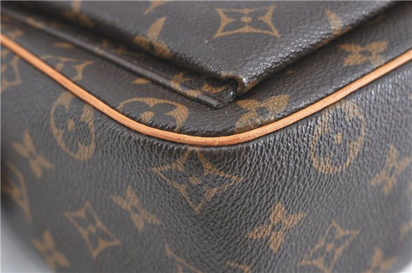 Authentic Louis Vuitton Monogram Viva Cite GM Shoulder Bag M51163 LV J0835