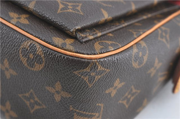 Authentic Louis Vuitton Monogram Viva Cite GM Shoulder Bag M51163 LV J0835