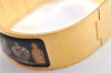 Authentic HERMES Email GM Bangle Vase Motif Gold Black Box J0857