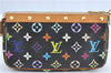 Louis Vuitton Monogram Multicolor Pochette Accessoires Pouch M92648 Black J0867